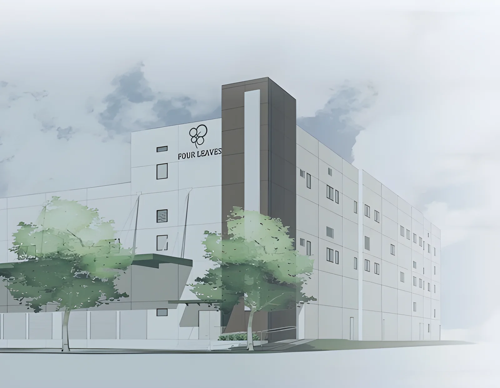 Illustration of the Four Leaves central factory