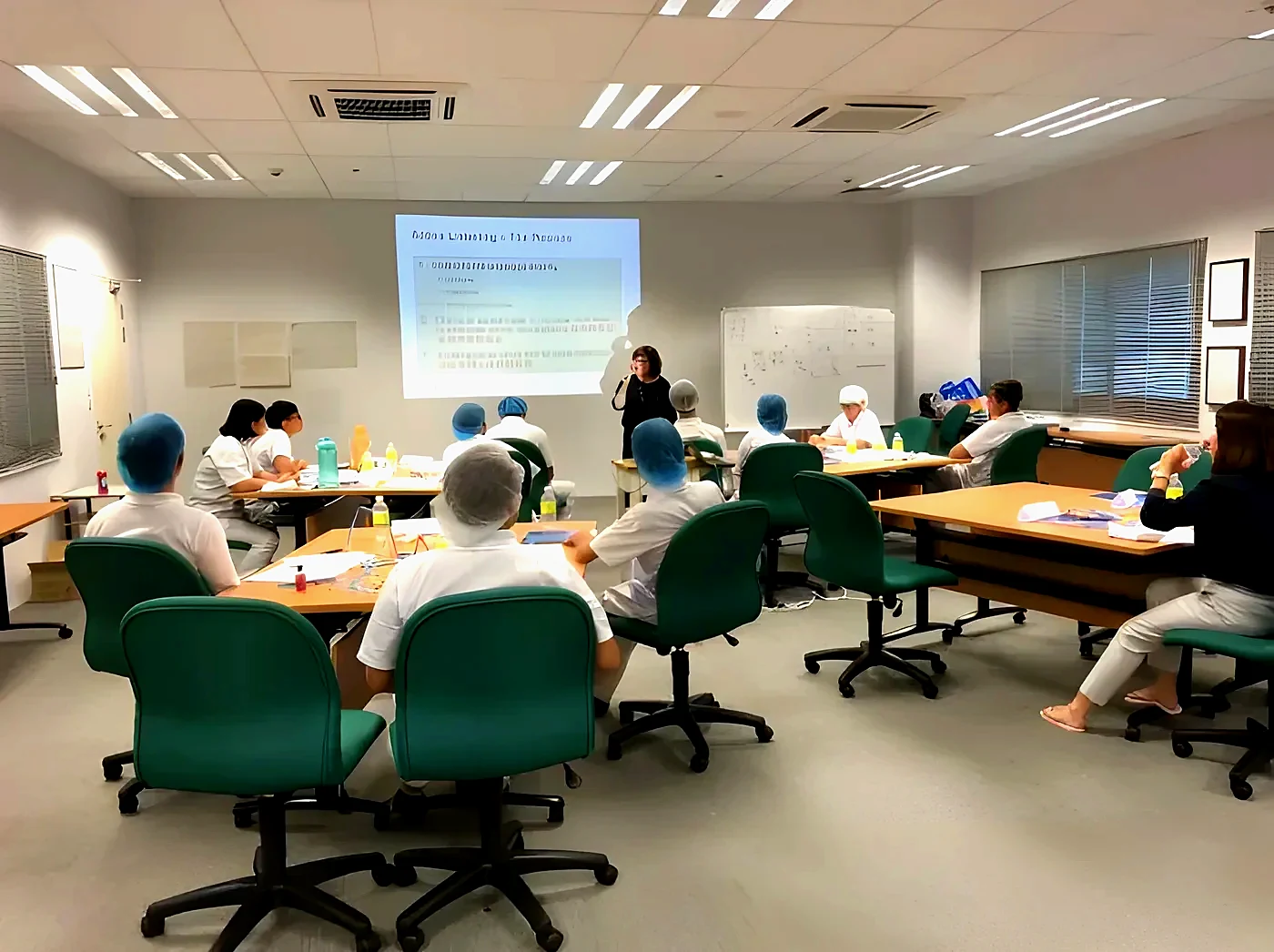 Four Leaves staff at a training session